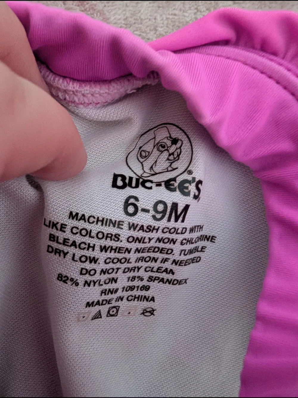 💥3/$24 Buc-ee's Logo Baby Girl 2 Piece Swim - Picture 3 of 5